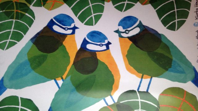 textiltryck av Kirsten Hennix.